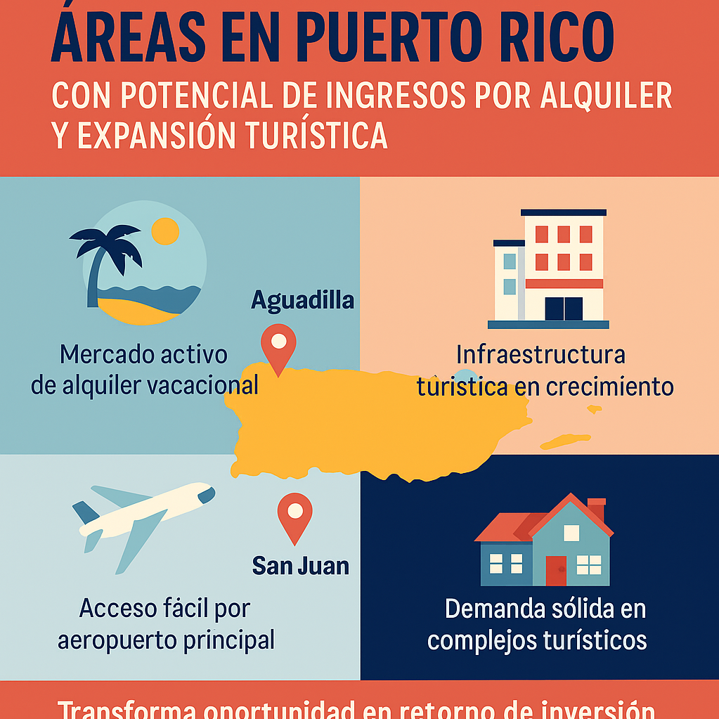 Zonas de Puerto Rico con Potencial para Generar Ingresos por Alquiler o Expansión Turística